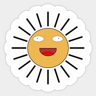 Sun Face Sticker